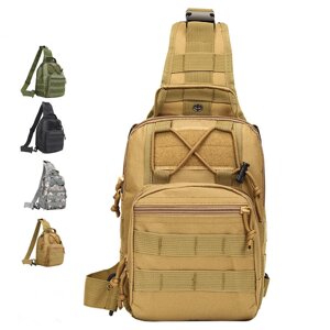 600D Оксфордская плечевая сумка, водонепроницаемая, EDC Molle Fanny Pack, военный тактический рюкзак, многокарманный мол