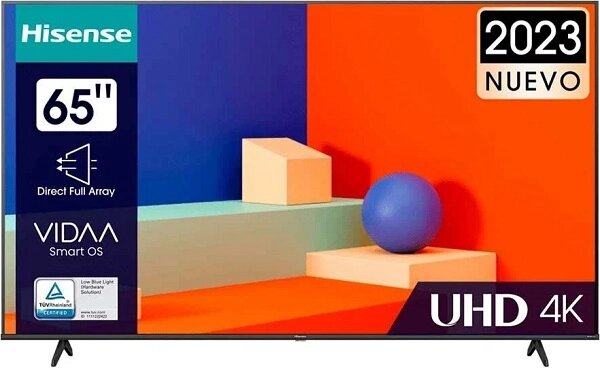 65 Телевизор Hisense 65A6K 4K Ultra HD, LED, VIDAA, черный от компании Admi - фото 1