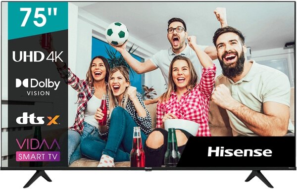 75 Телевизор Hisense 75A6BG, 4K Ultra HD, черный от компании Admi - фото 1