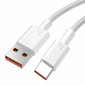 7A USB to Тип-C Кабель Support 6A/7A Fast Charging Data Transmission Protocol PVC Core Line 0.25M/1M/2M Long for Huawei