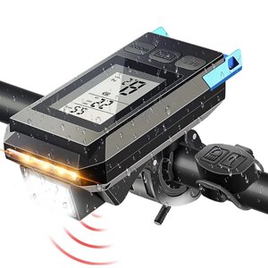 800 лм 2000 мАч велосипедный фонарь с передним светом на USB-зарядке, в комплекте со спидометром и сигналом тревоги LED-