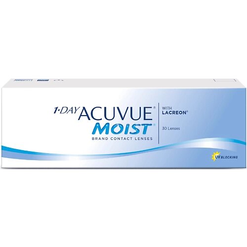 Acuvue однодневные контактные линзы 1-DAY acuvue MOIST with lacreon