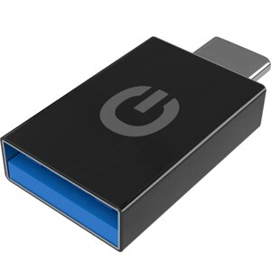 Адаптер Gerffins USB-A/Type-C (черный)