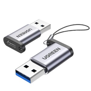 Адаптер UGREEN USB-C USB 3.0 2.0, штекер — USB 3.1 Type C, гнездо Type-C, адаптер для портативного телефона Наушник