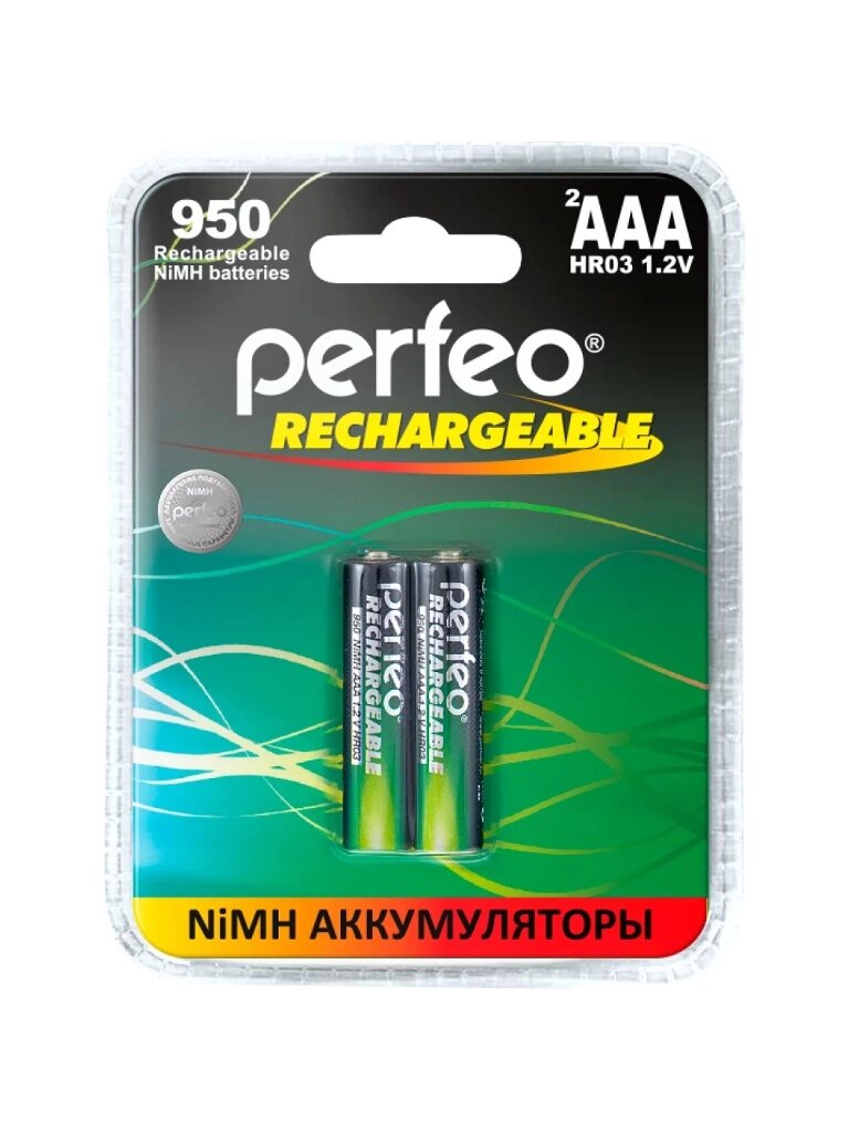 Аккумулятор AAA - Perfeo 950mAh (2 штуки) PF AAA950/2BL PL от компании Admi - фото 1