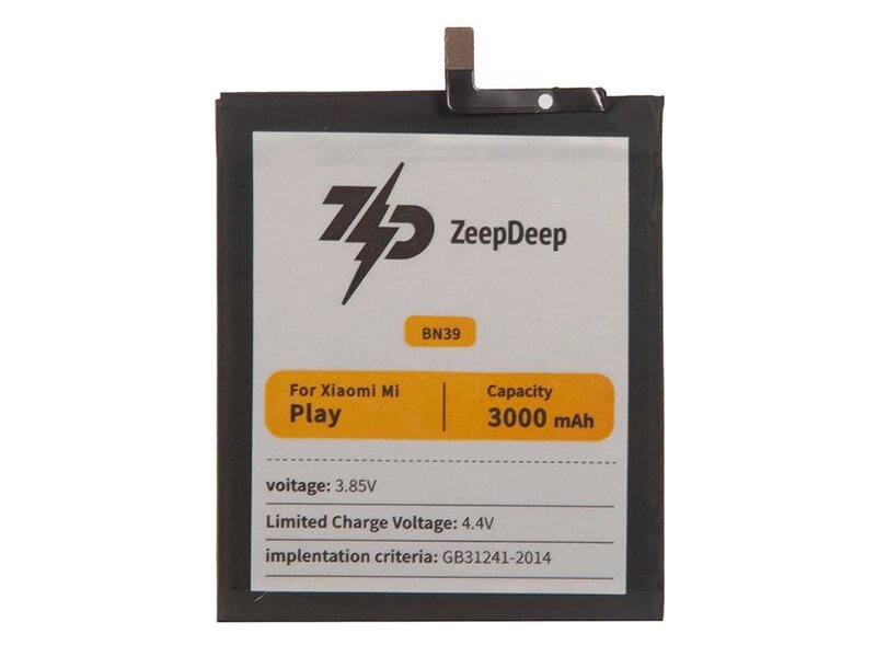 Аккумулятор ZeepDeep Asia (схожий с BN39) для Xiaomi Mi Play 888683 от компании Admi - фото 1