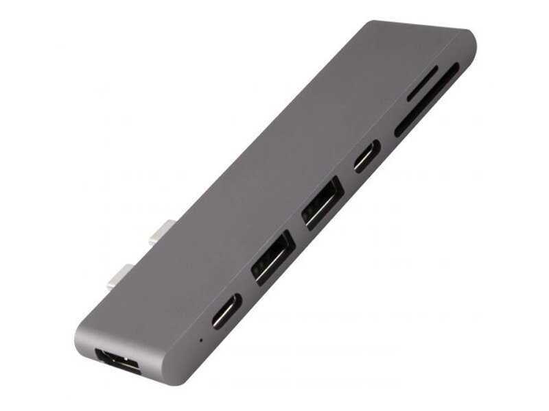 Аксессуар Адаптер Barn&Hollis Multiport Adapter USB Type-C 7 in 1 для MacBook Grey УТ000027061 от компании Admi - фото 1
