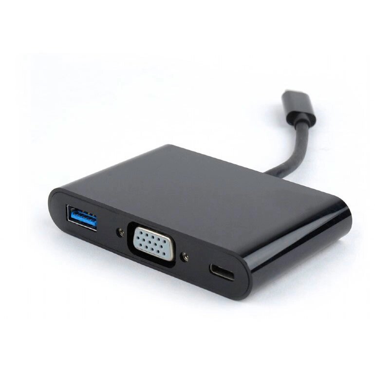 Аксессуар Gembird Cablexpert 3 in 1 USB-C to VGA + USB3 + USB-C A-CM-VGA3in1-01 от компании Admi - фото 1