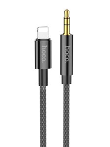 Аксессуар Hoco UPA19 AUX - Jack 3.5 Lightning 8-pin 1m Black 6931474759924