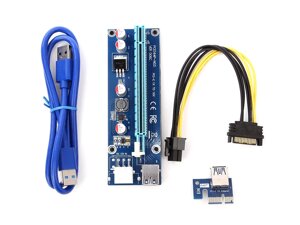 Аксессуар райзер palmexx 12v 6pin ver 006C PCI-E PCI express riser USB 3.0 PX/RISER-006C