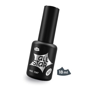 ALL STAR PROFESSIONAL Каучуковая база для ногтей прозрачная, Base Coat Elastic