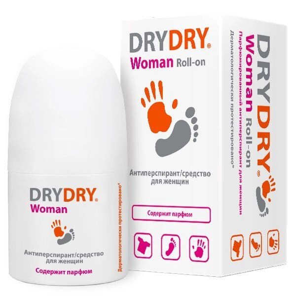 Антиперспирант - дезодорант для женщин DRY DRY Woman/Драй Драй Вуман 50мл от компании Admi - фото 1