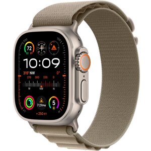 Apple Watch Ultra 2 GPS + Cellular, 49 мм, корпус из титана, ремешок Alpine (L) цвета olive (оливковый)