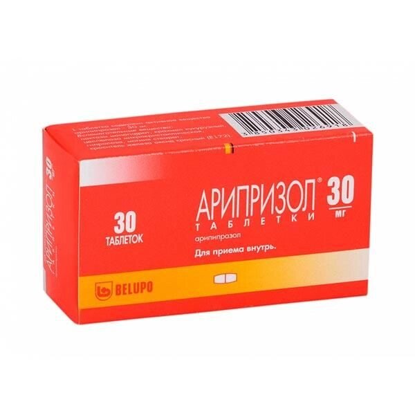 Арипризол таблетки 30мг 30шт от компании Admi - фото 1