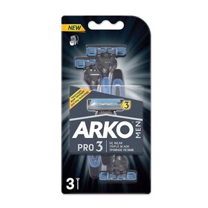 ARKO Бритвенный станок одноразовый PRO 3 Тройное лезвие 3.0