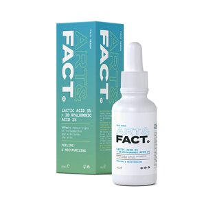 ART&FACT Ежедневная увлажняющая сыворотка-пилинг для лица с молочной и гиалуроновой кислотой 30.0
