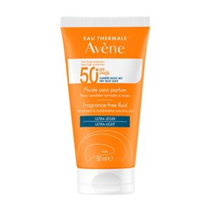 AVENE Солнцезащитный флюид SPF 50+ без отдушек Very High Protection Fragrance-free Fluid