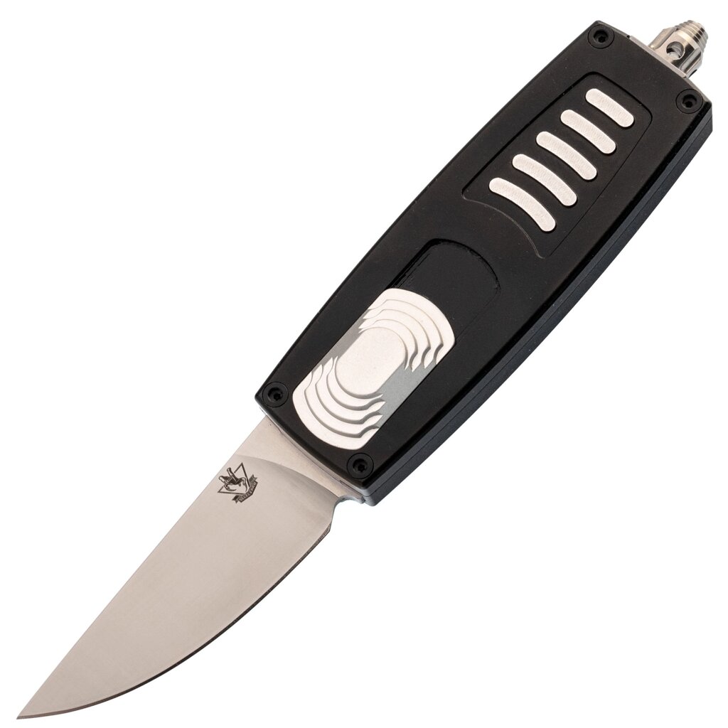 Автоматический нож Steelclaw Криптон-04-1, сталь D2, рукоять алюминий, черный от компании Admi - фото 1