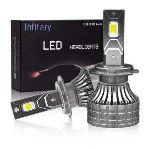 Автомобильные LED фары H7 H4 110 Вт 7600 Лм 6500 К Белые автомобильные лампы Водонепроницаемость IP68