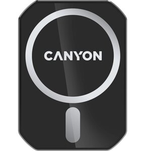 Автомобильный держатель Canyon CNE-CCA15B01 Magsafe Qi, черный