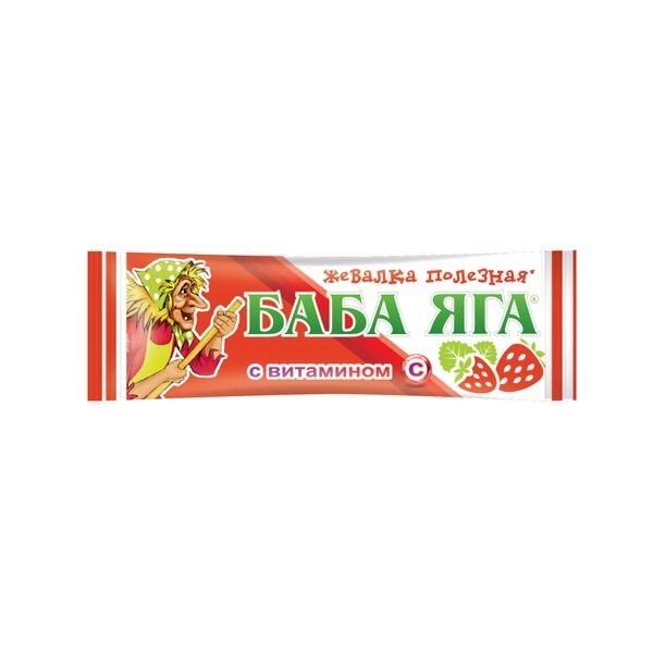 Баба Яга с витамином С клубника конфеты жевательные 11г от компании Admi - фото 1