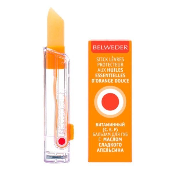 Бальзам для губ витаминный с маслом сладкого апельсина Belweder/Бельведер 4г от компании Admi - фото 1
