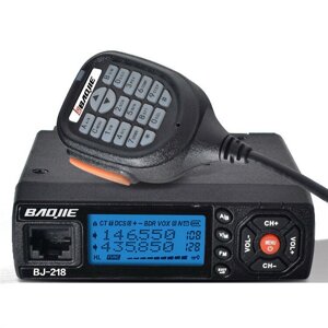 BaoJie BJ-218 25 Вт Мобильный Радио ОВЧ УВЧ 136–174 400–470 МГц Радиолюбитель Радио Авто Walkie Talkie Большой радиус де