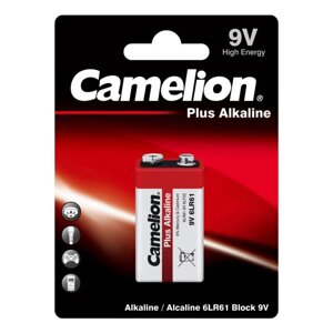 Батарейка КРОНА - Camelion Plus Alkaline 6LF22 6LR61-BP1 (1 штука)