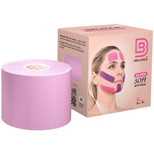 BBALANCE Кинезио тейп для лица Super Soft Tape для чувствительной кожи, сакура