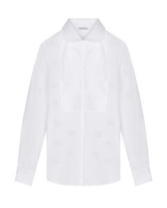 Белая рубашка с жаккардовым узором DG Dolce&Gabbana