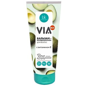BELKOSMEX Бальзам-кондиционер для волос с витамином Е VIA mix 180.0
