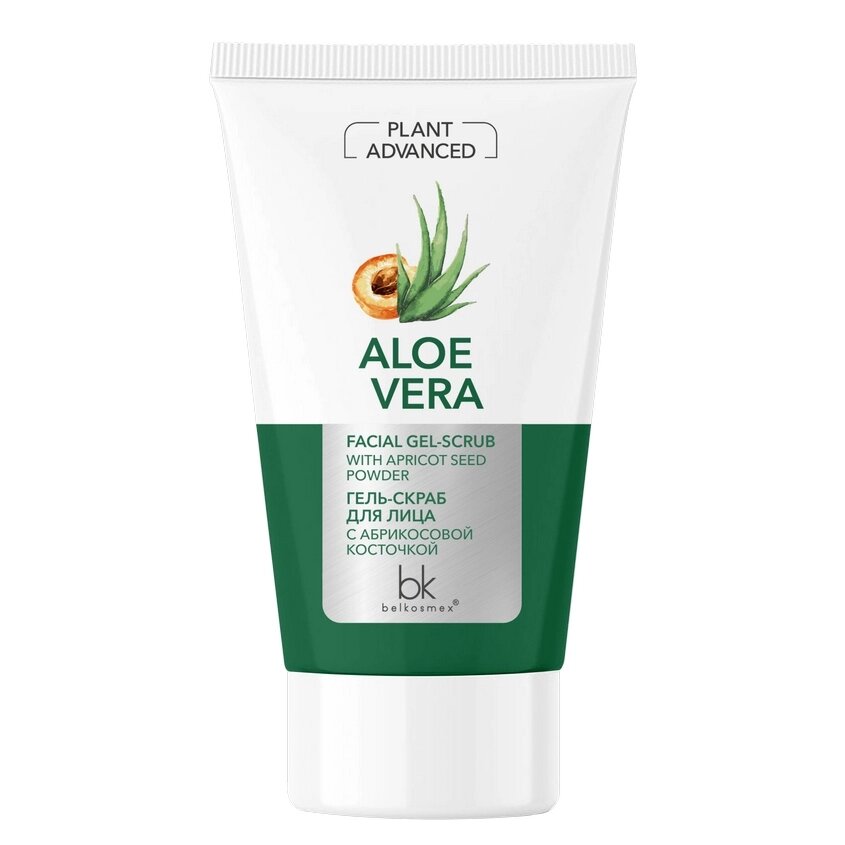 BELKOSMEX Plant Advanced Aloe Vera Гель-скраб для лица с абрикосовой косточкой 120.0 от компании Admi - фото 1