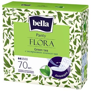 BELLA Прокладки ежедневные Panty FLORA Green tea 70.0