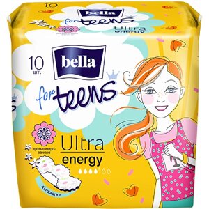 BELLA Прокладки супертонкие for teens Ultra energy 10.0
