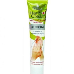 BELLE JARDIN Крем для рук и ногтей Protective c оливковым маслом + витамины А,С,Е, защитный 125.0