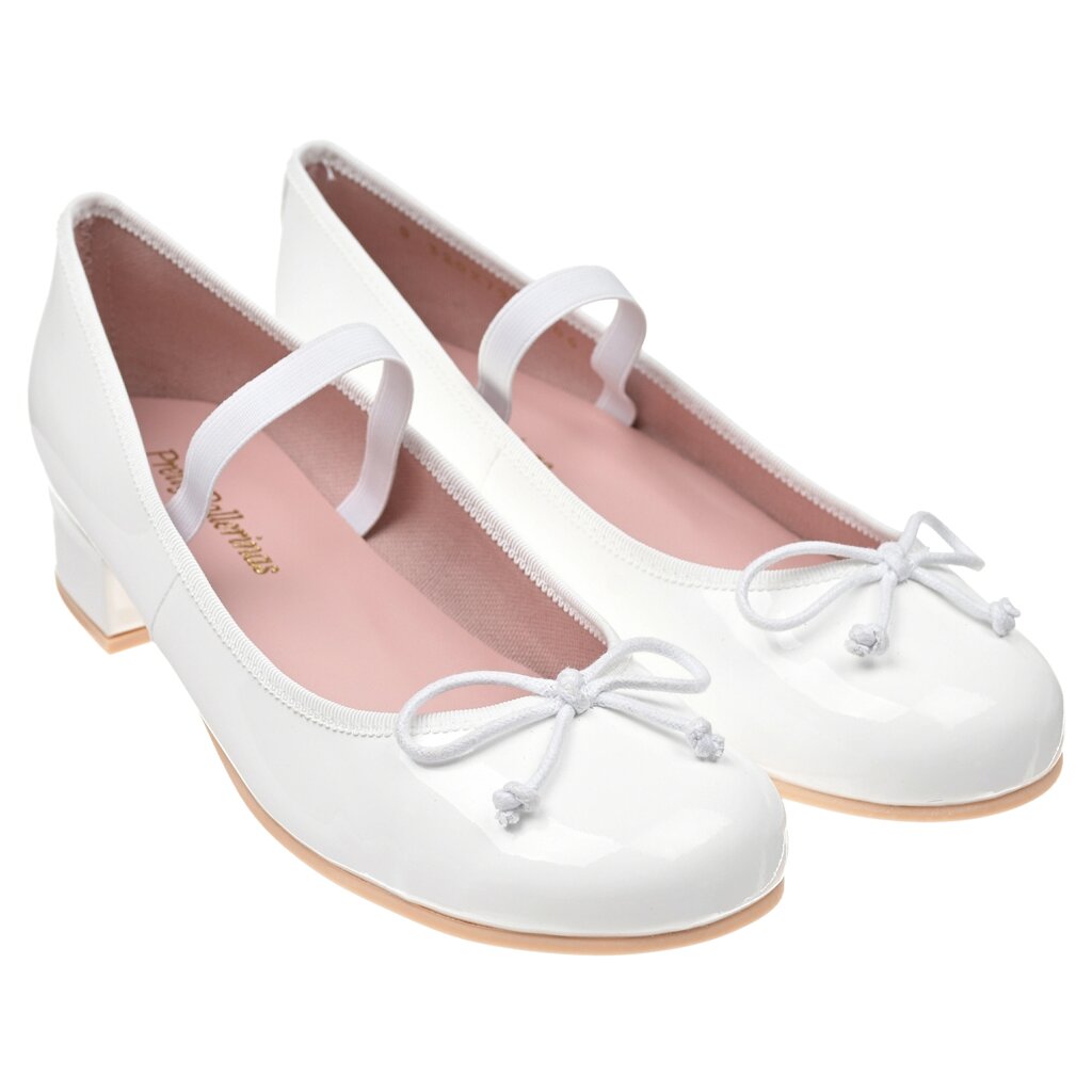Белые кожаные туфли на каблуке Pretty Ballerinas от компании Admi - фото 1