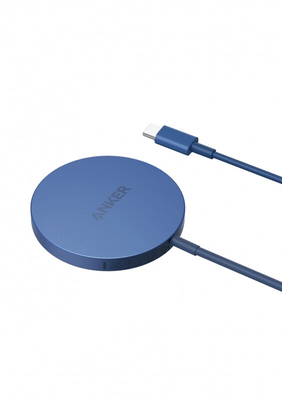 Беспроводное зарядное устройство Anker PowerWave Select+ Magnetic Pad 15W A2566 синее от компании Admi - фото 1