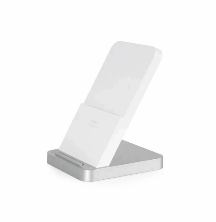 Беспроводное зарядное устройство Xiaomi Vertical Air-Cooled Wireless Charger 30W белый от компании Admi - фото 1