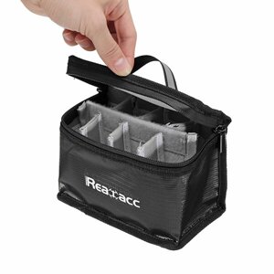Безопасность Realacc Fireproof Водонепроницаемы Lipo Батарея Сумка (155x115x90 мм) со светящейся ручкой