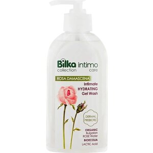 BILKA Гель для интимной гигиены увлажняющий с органической розовой водой 200.0