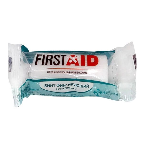 Бинт фиксирующий фриласт First Aid/Ферстэйд 1,7м х 6см от компании Admi - фото 1