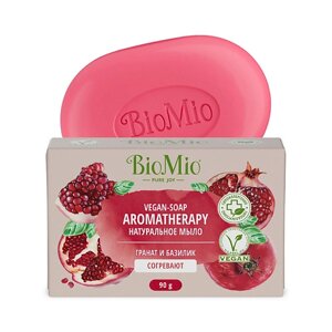 BIO MIO Натуральное мыло "Гранат и Базилик" Vegan-Soap Aromatherapy