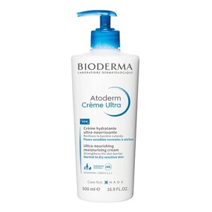 BIODERMA Крем Ультра для увлажнения нормальной и сухой кожи лица и тела Atoderm 500.0