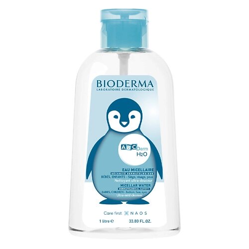 BIODERMA Мицеллярная вода H2O для очищения детской кожи ABCDerm 1000 от компании Admi - фото 1