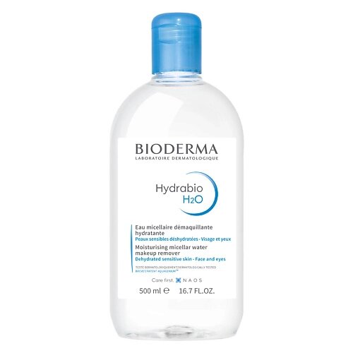 BIODERMA Мицеллярная вода очищающая для обезвоженной кожи лица Hydrabio H2O 500.0 от компании Admi - фото 1