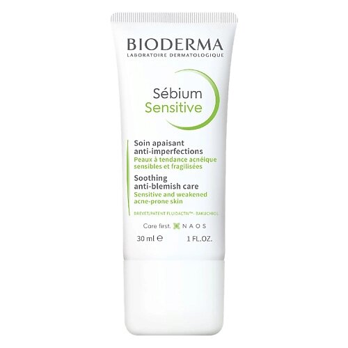 BIODERMA Увлажняющий, успокаивающий Сенситив крем для проблемной кожи лица Sebium 30.0