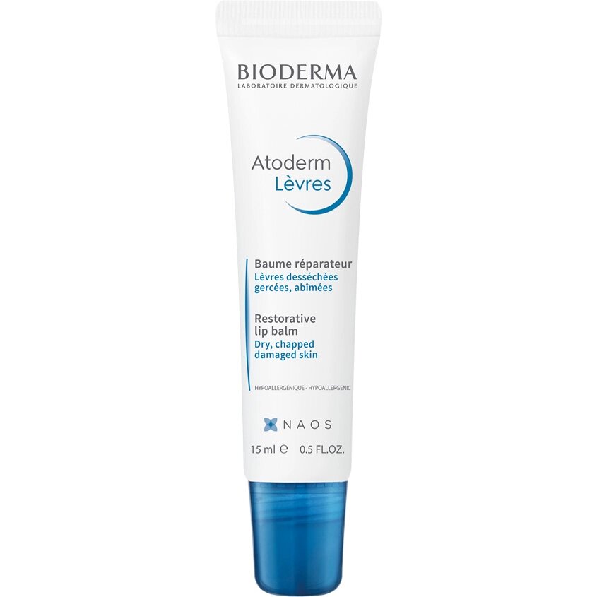 BIODERMA Восстанавливающий бальзам для сухой, поврежденной кожи губ Atoderm 15.0 от компании Admi - фото 1