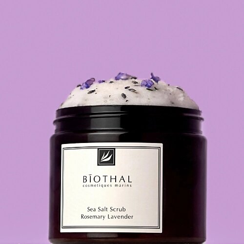 BIOTHAL Скраб соляной для тела Розмарин Лаванда Sea Salt Scrub Rosemary Lavander 380