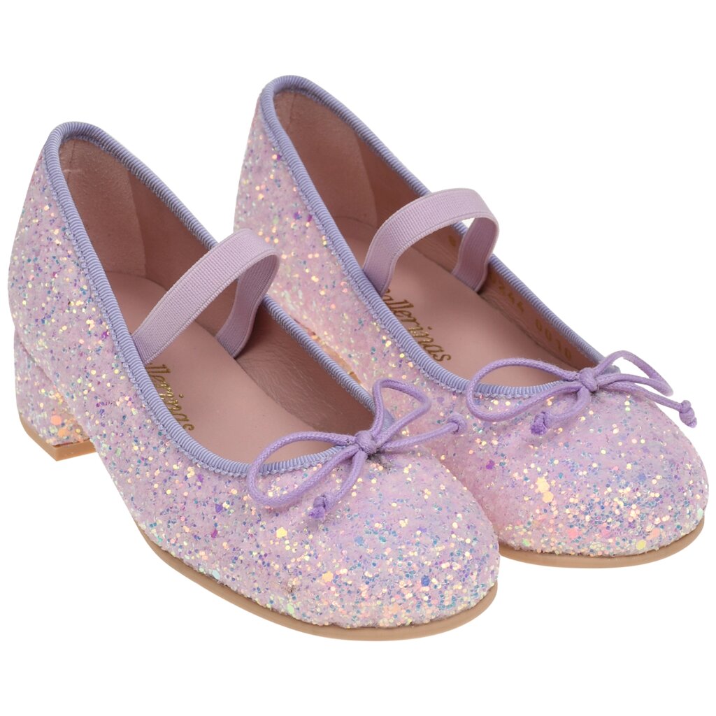 Блестящие туфли на каблуке Pretty Ballerinas от компании Admi - фото 1