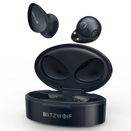БлицВольф БВ-ФПЭ2 TWS Наушник Наушники Bluetooth 13 мм Большие драйверы ААС HiFi Sound 20-часовая выносливость Наушники